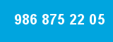 986 875 22 05 986 875 22 05